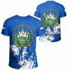 El Salvador Flag National Emblem 3D Print T Shirts Streetwear Harajuku Men Women Casual Sportswear O Neck Short Sleeve T-shirt