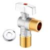 Valvole ad angolo in ottone 1/2" Ingresso Uscita Valvole di intercettazione dell'acqua stabili Valvole di controllo acqua calda/fredda per tubazioni domestiche
