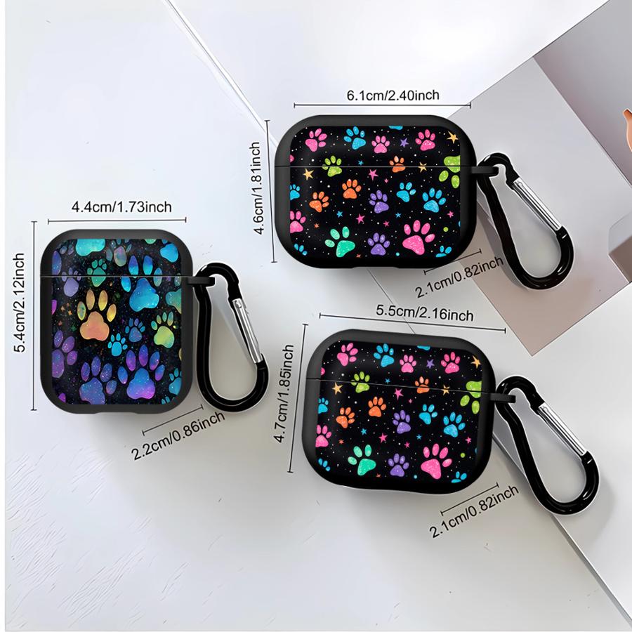 Full Screen Colorful Paw Earphone Cases Cover Case For Airpods Pro3 3 4 1 Pro2 Pro 2
