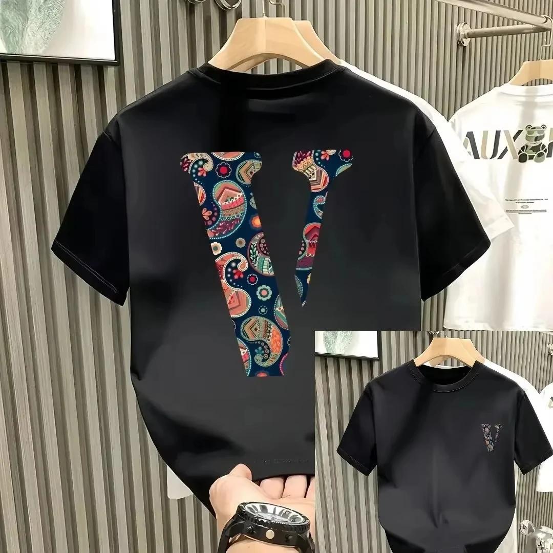 

2025 Класична Високоякісна Чоловіча Футболка Розкішний Бренд Футболка з Коротким Рукавом Одяг Дизайнерська Футболка Жіноча Футболка Літні Топи S