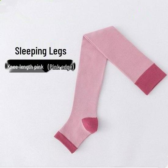 Unisex Thigh-High Compression Socks - Open-Toe, Over-the-Knee Calf Support Socks