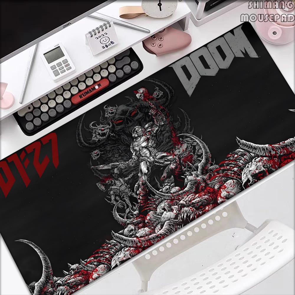 Heißes Spiel DDOOM EEternal Mauspads Gaming Zubehör Große Mauspads Gamer XXL Teppich PC Schrank Tischunterlage xMM Mauspads Teppich