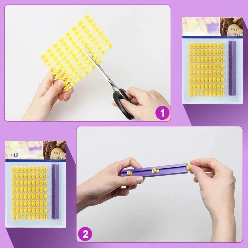 Biscuits Baking Printing Alphabet Mold Cookies Cutter Word Press Stamp Baking Mold Cake Curling Embossing Mold Cookie DIY Tools