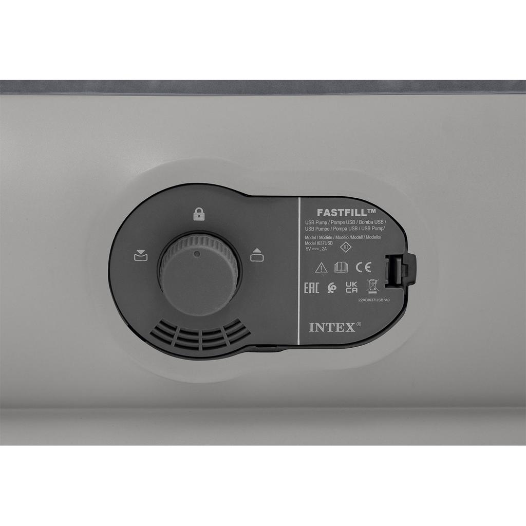 Intex 64112 Air Mattress 191X99X30Cm With Built-In Electric Pump