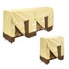 210D Oxford Cloth Firewood Shed Cover with Water Resistant Coating and Ventilation Holes Suitable for Outdoor Use