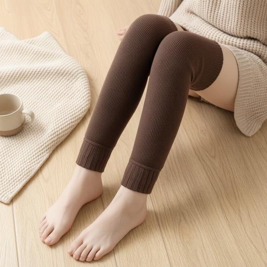 Anti Slip Knee High Socks Thickened Over-the-knee Leg Warmers for Women, Soft Thermal Sleeves, Compression Sleeves Anti-slip Long Winter Cold