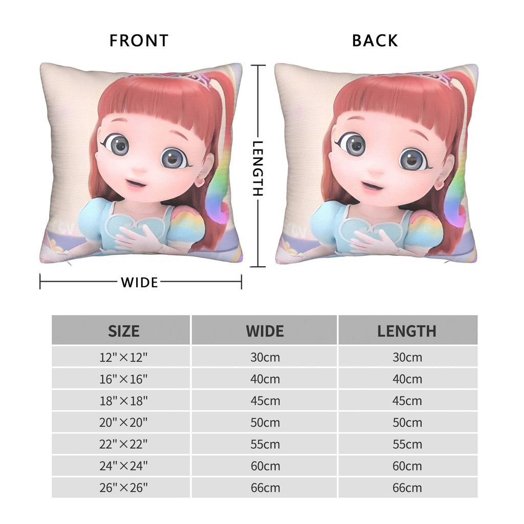 Pillow Cover R-Rainbow Rubys Funny Pillow Case For Sofa Couch Bed Living Room Pillowcases