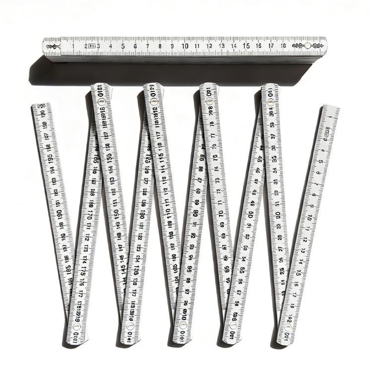 2-Meter 10-Fold Fiberglass Reinforced Plastic Measuring Ruler