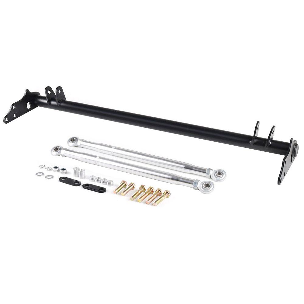 Car Front Traction Control Tie Bar Kit For 1988-1991 Honda Civic / CRX - Black Suspension Performance Accessorie