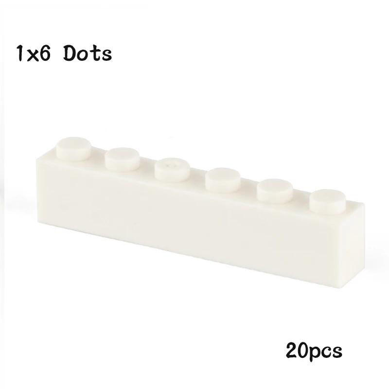 

40 шт. Будівельні кубики DIY товсті 1x6 точок 14 кольорів Цеглинки Розмір Сумісний з 3009 цеглинками Дитячі іграшки Навчальні для дітей