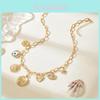 Devil Eye Heart Lock Necklace With Vintage Relief Star Moon Sunflower For Women