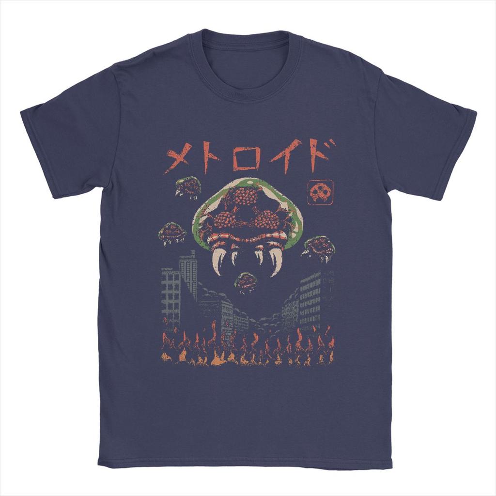 Tricou Super Metroid parazit Kaiju pentru bărbați joc creativ bumbac pur tricou mânecă scurtă tricouri grafice imprimate topuri