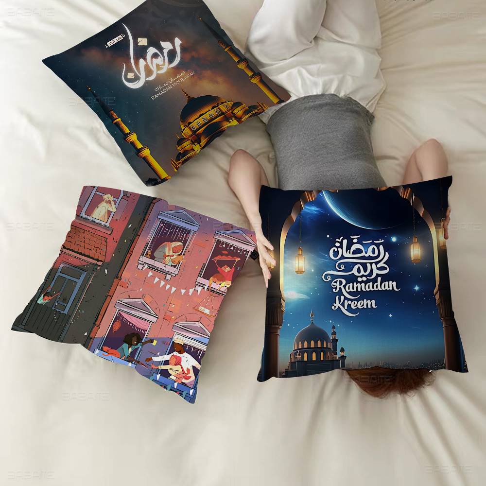 Classic Retro Festival Ramadan Pillow Cover For Bedroom Room And Living Room Sofa Decorative Cushion Cover