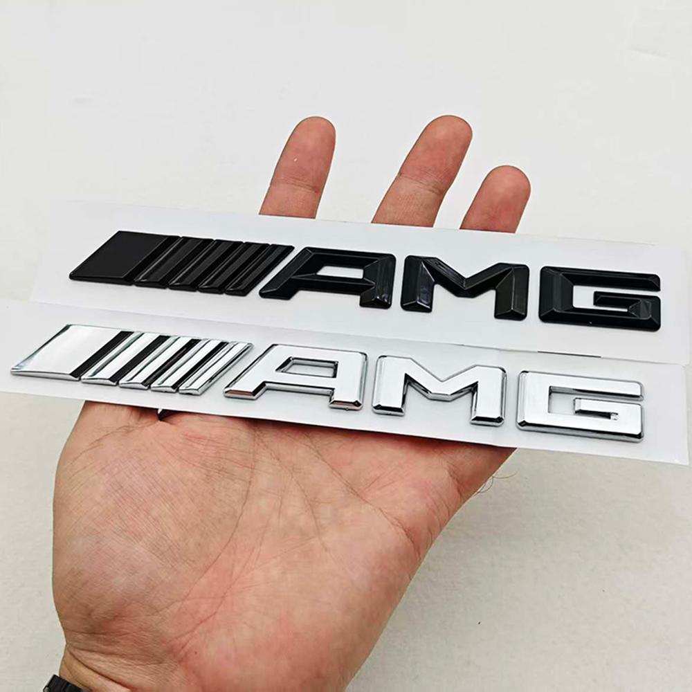 3D ABS AMG Heckemblem Emblem Buchstaben Kofferraumemblem für Mercedes-Benz W204 W205 W176 W177 W212 W213 Aufkleber Zubehör