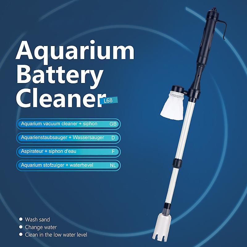 Electric Fish Tank Vacuum Cleaner Syphon Operated Gravel Water Filter Automatic Cleaner Sand Washer New