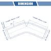 X AUTOHAUX Silicone Hose Silicone Pipe Radiator Hose 1pc Inner Diameter 57mm Length 90mm