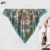 70CM Versatile Cashew Pattern Silk-Style Square Scarf: Multi-Functional Accessory for All Seasons