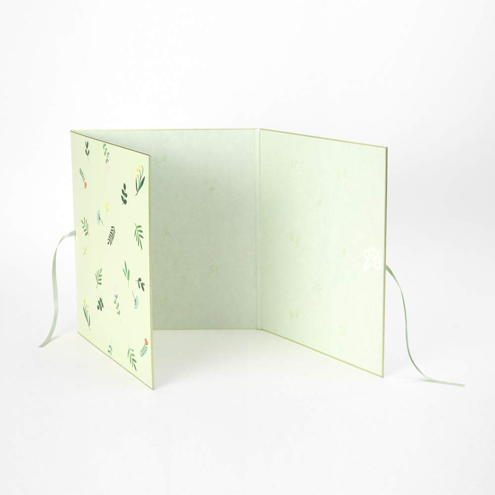 Midori Colored Paper with Floral 33256006 Tri-fold Ribbon, Pattern,