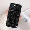 Funda de Teléfono de Alta Gama Nueva con Diseño de Ecuación Matemática Química para iPhone SE X XS XR 16E 17 11 Pro Max 8 7 6 6s Plus Air