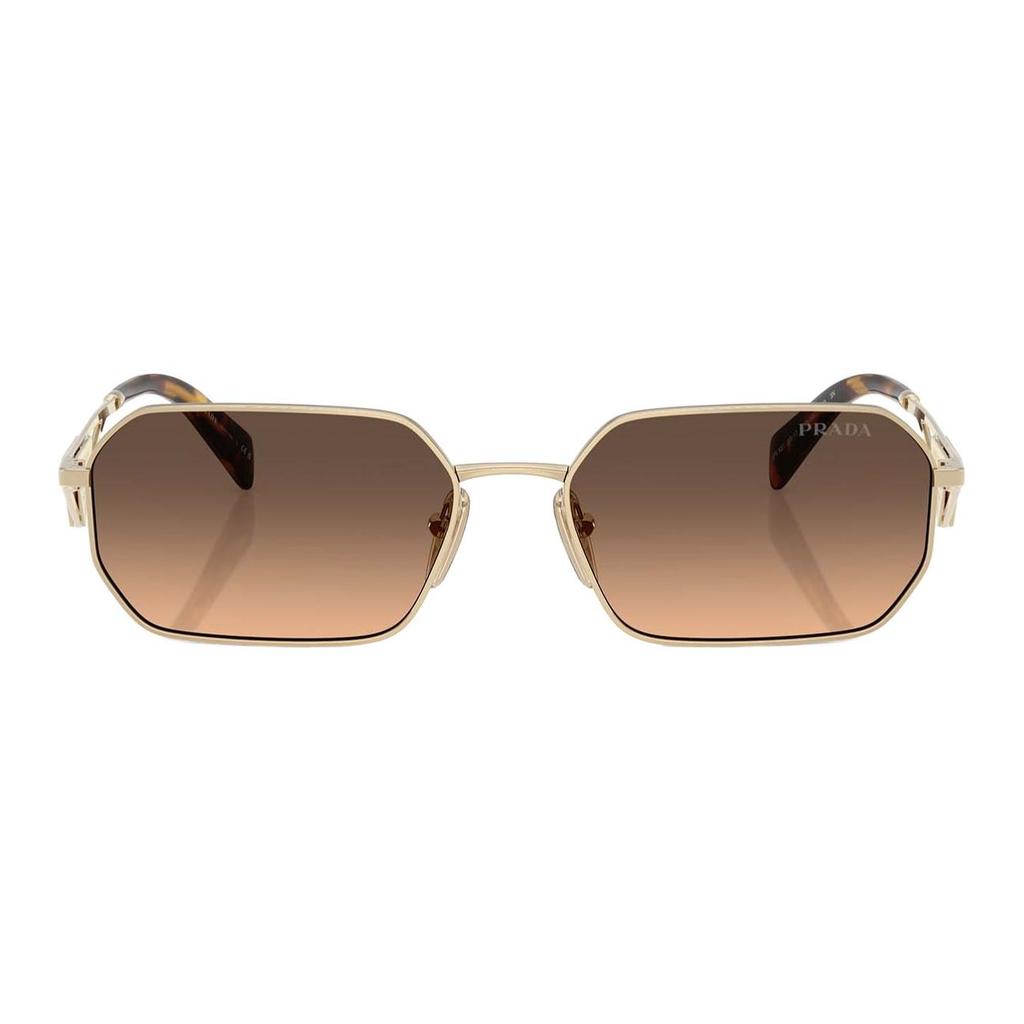 Prada Logo Metal Square Sunglasses Women sunglasses Gold PR-A51SZVN50C