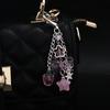 Flower Star Love Bow Strawberry Pendant Girly Pink Bag Charms Acrylic Student Women Bag Car Jewelry Gifts Bag Charm