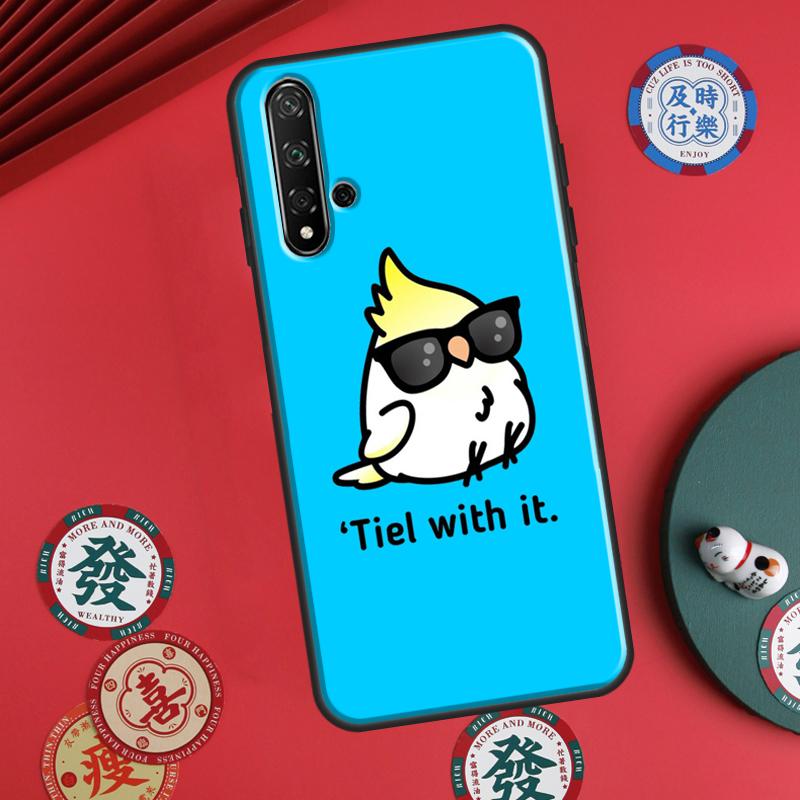 

Cartoon Animal Chubby Cockatiel For Huawei P30 P20 P40 Lite P60 Pro Nova 5T 12s 12i 11i Y90 Y70 Y60 Y61 Y91 Y72 9 10 SE Case Huawei Nova 12i