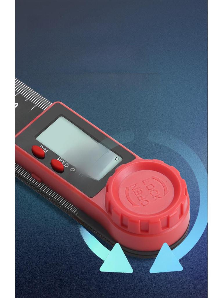 Protractor universal cu riglă unghiulară digitală pentru prelucrarea lemnului