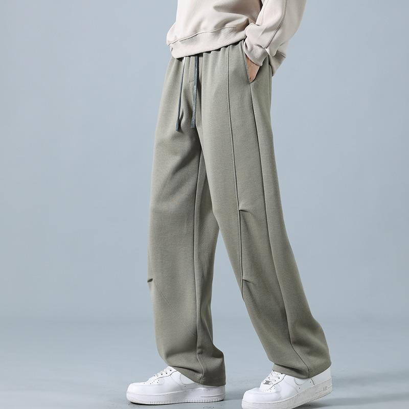 Men's New Sports Casual Pants Spring and Autumn Fashion Versatile Men's Straight Wide-leg Pants Ruffian Handsome Drape Loose Sweatpants