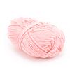 Crochet Yarn Soft SkinFriendly   Cotton Wool for Knitting   Children Clothes(Pink )