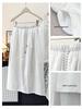 Korean-Style Ice Silk A-Line Skirt: Elastic Waist, Slimming, for Spring/Summer 2026