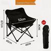 Folding Moon Chair: Beach, Camping, Picnic & Fishing Stool with Backrest