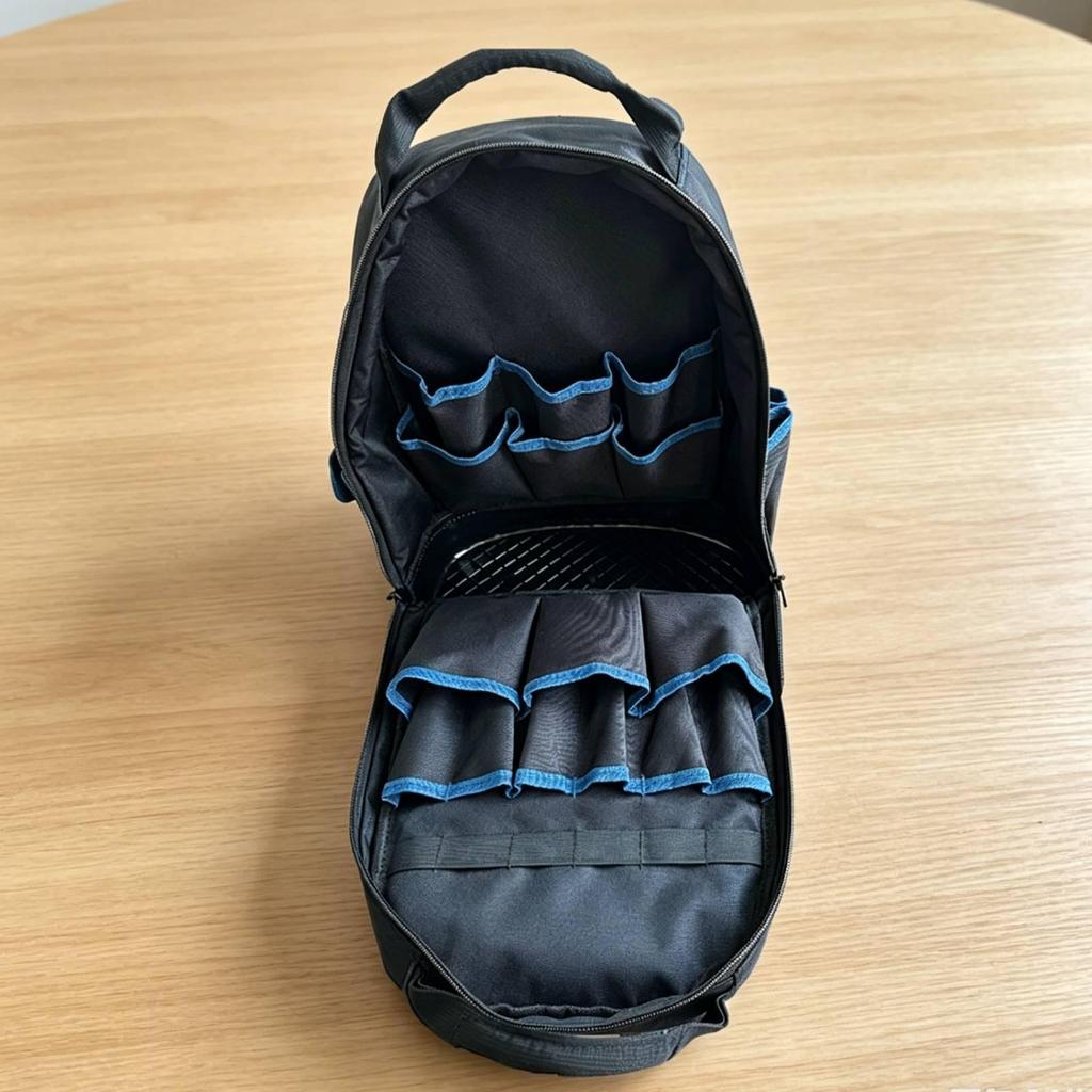 Tool Backpack with Plastic Base Breathable for Work Location, Workshop