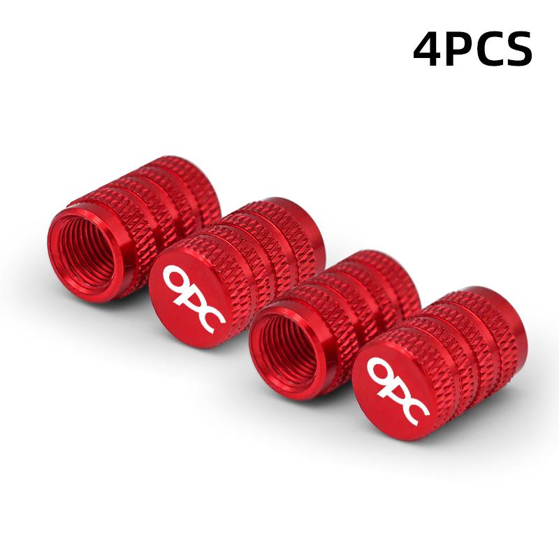 Car Styling OPC Line Wheel Tire Valve Caps Tyre Stem Covers Airdust Waterproof For Opel Antara Astra Insignia Corsa Mokka Vectra