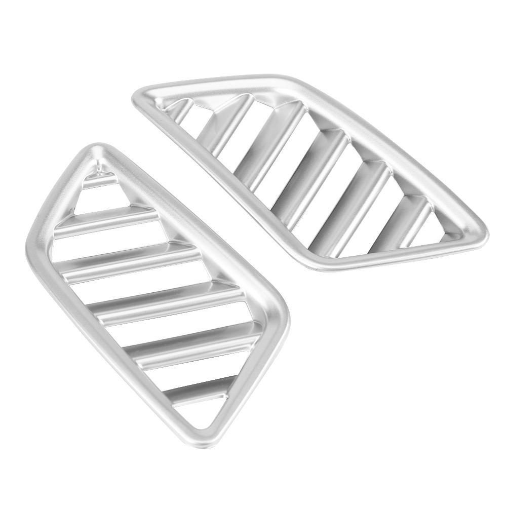 

2Pcs Interior Upper Vent Outlet Cover Trim for 17-18 Matte Silver