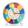 Cocoriko Educational Clock Alarm Clock for Children, Analog, Colorful, Loud Alarm, with Light, Learning Clock (Rainbow Palette)