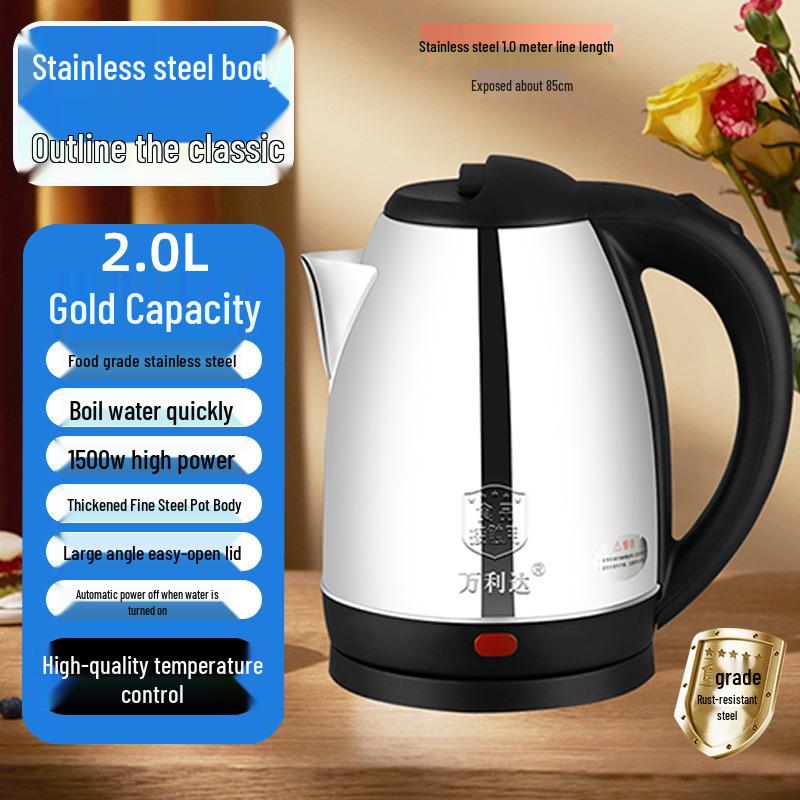 Wanlida Smart Electric Kettle - Keep Warm, Durable, Auto Power-Off, Large Capacity, Temperature Controlled Boiler.