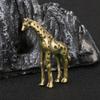 Giraffe Copper Ornaments Antique Bronze Artifacts Animal Decorations Tea Pet Handles Handicrafts