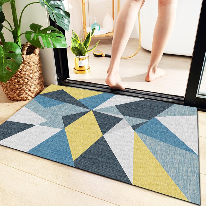 Door Mats Personalized Welcome Mat Bathroom Floor Rug Indoor Bathroom Non-slip Absorbent Floor Mat Home Kitchen Bedroom Carpet Printing Mat Area Rug