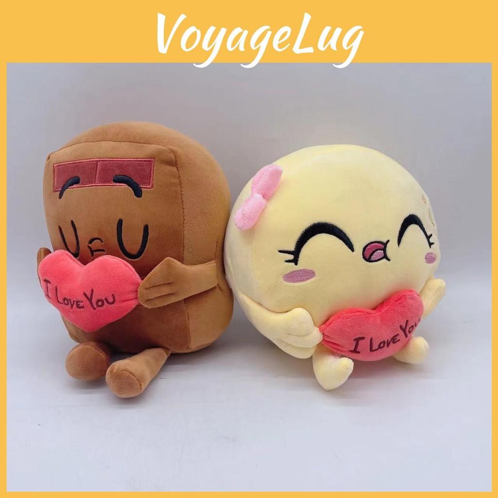 Choco Pancake And In Love Plush Toy Valentines Day Cartoon Pillow Doll Decor