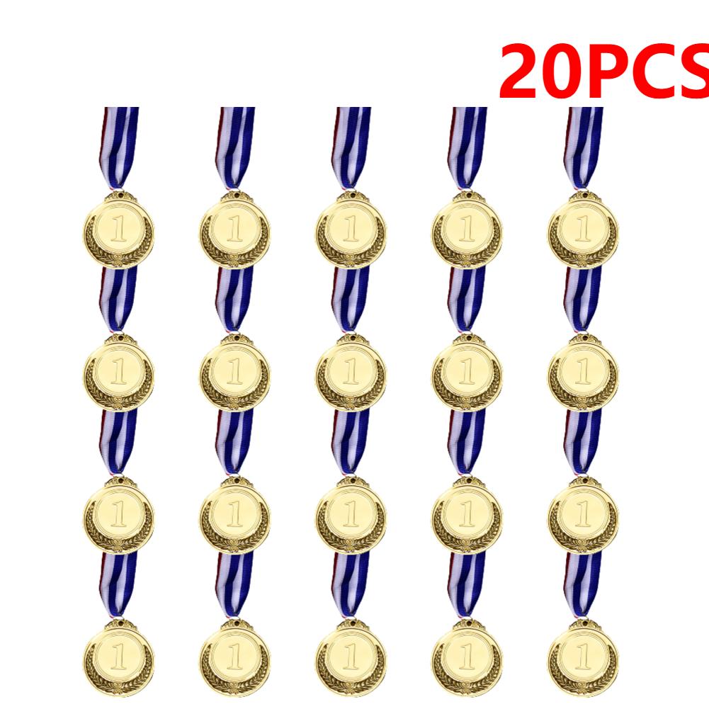 Winner Reward Medals Gold Silver Bronze Prizes Medal with Neck Ribbon Award Medal Kids Sport Competition Prize Medal Souvenir
