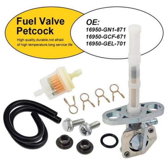 Gas Fuel Tank Switch Petcock For Valve 2004-2017 Honda CRF100F CRF230F CRF150F