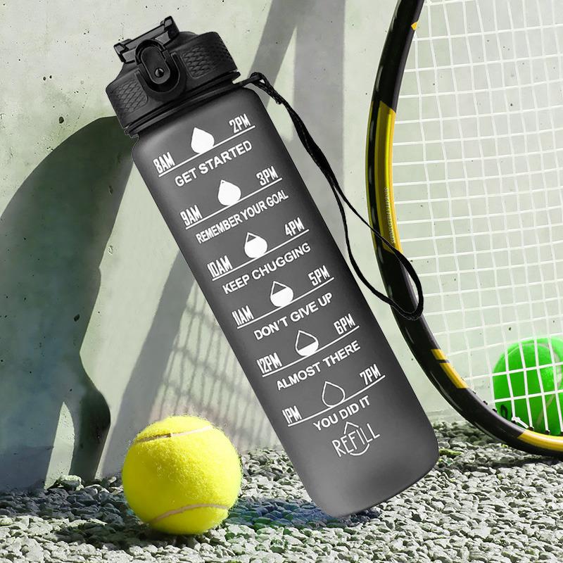 1 Liter Wasserflasche, motivierende Sport-Wasserflasche, auslaufsichere Trinkflaschen, Outdoor, Reisen, Fitnessstudio, Fitness, Krüge für die Küche