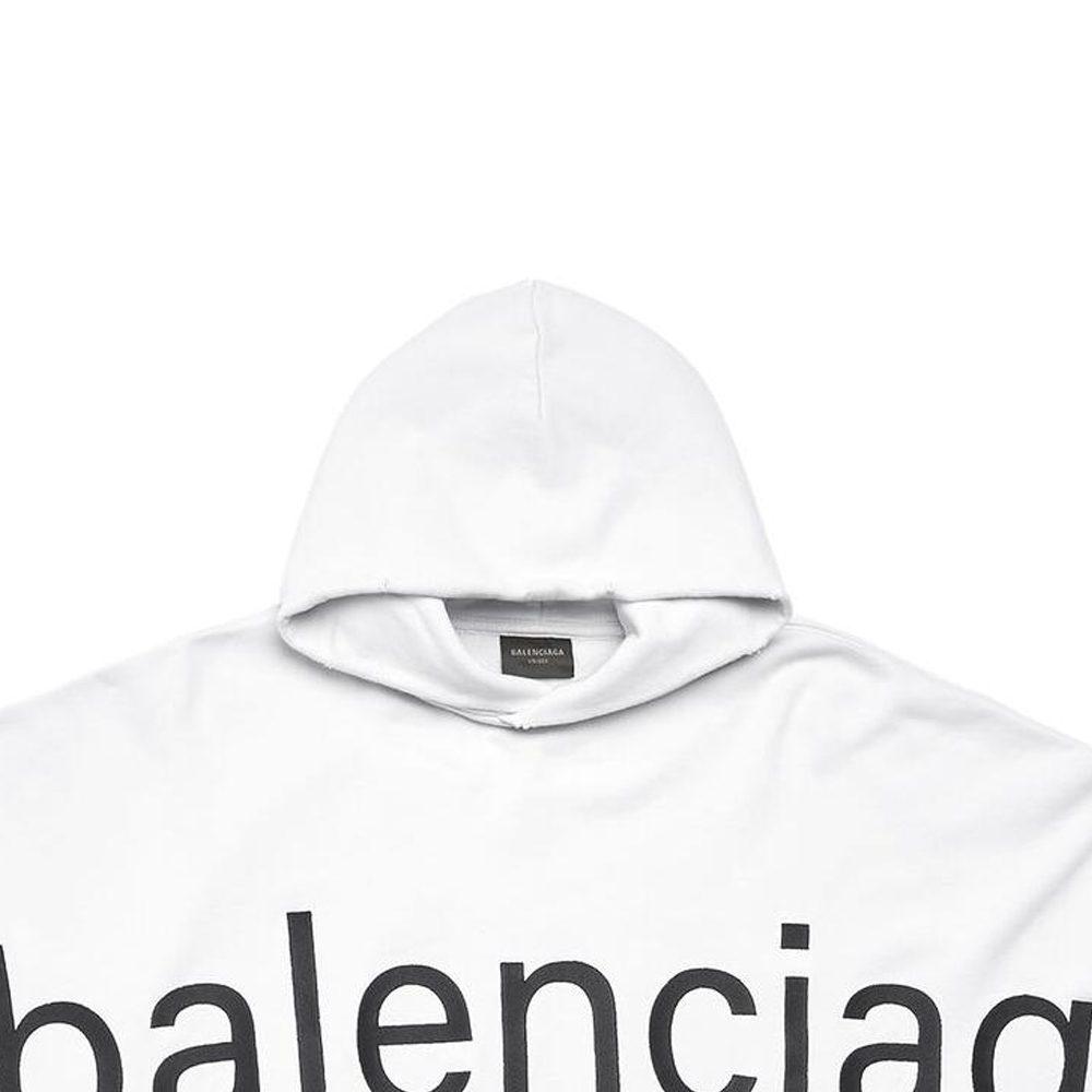 Balenciaga Logo Printed Oversized Hoodie 739024TOVN99081