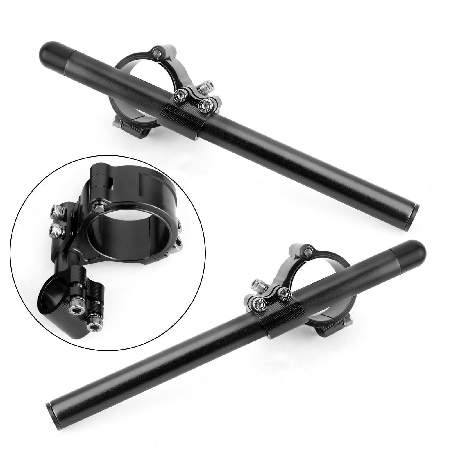Universal Adjustable Rotatable CNC Billet Clip Ons Fork Tube Handlebar Kit 51mm