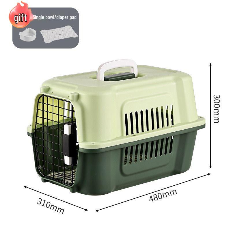 Pet Airline Carrier: Portable, Breathable Travel Cage for Cats and Dogs