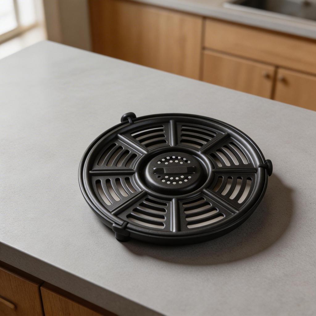 Carbon Steel Material Air Fryer Crisper Plate Easy To Clean Grill