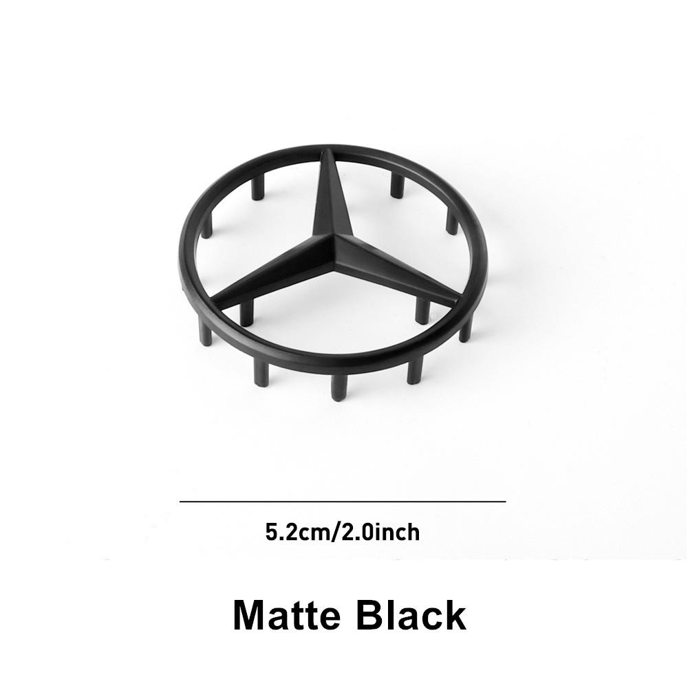 SUG2   Car Interior Steering Wheel Hollow Badge Logo Decor Accessories For Mercedes Benz C180 C200 C260 C300 W108 W124 W126