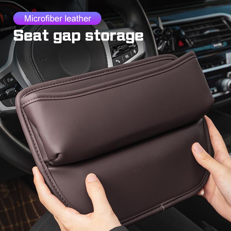 For BMW M M3 M5 M6 E36 E39 E46 E60 E90 E91 F48 F25 F07 F10 X1 X3 X5 X6 PU Leather Car Seat Gap Organizer Storage Box Accessories cyfp80