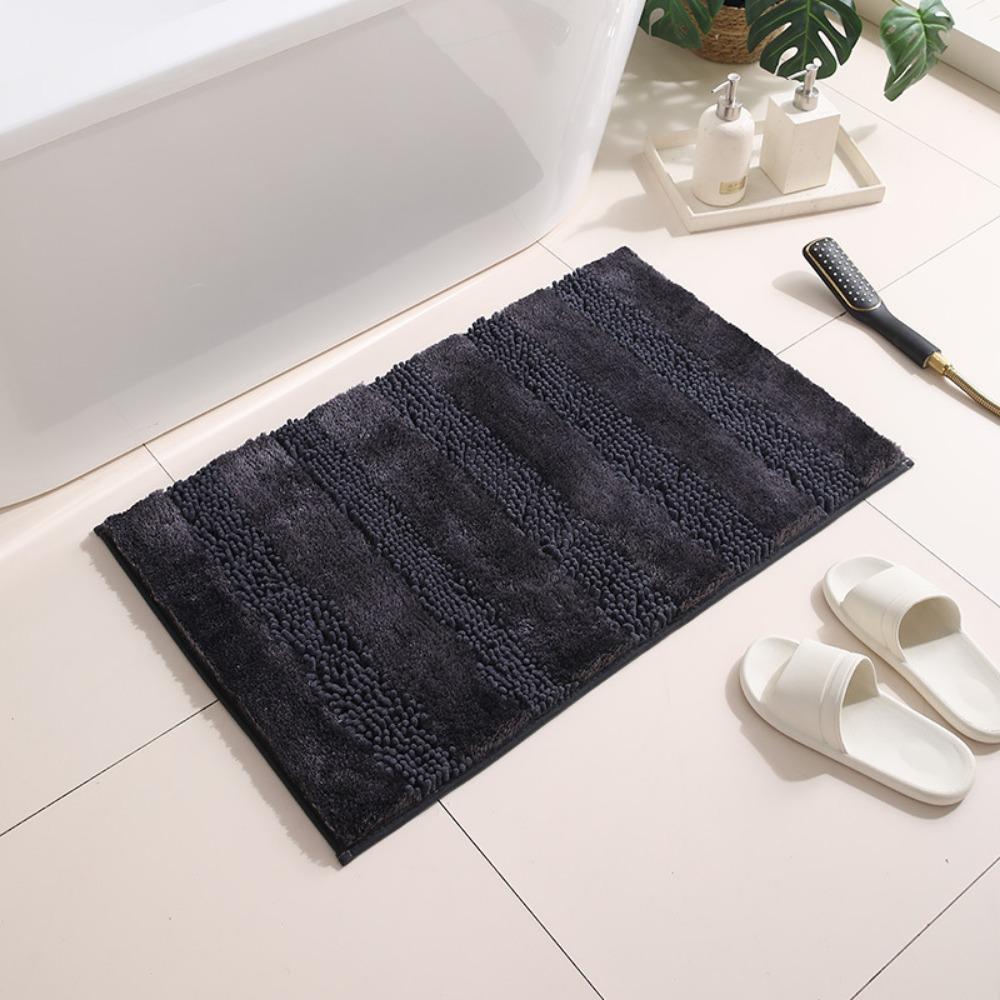Simple Wind Woven Chenille Pearl Yarn Bathroom Non-slip Mat Entry Door Bathroom Floor Mat