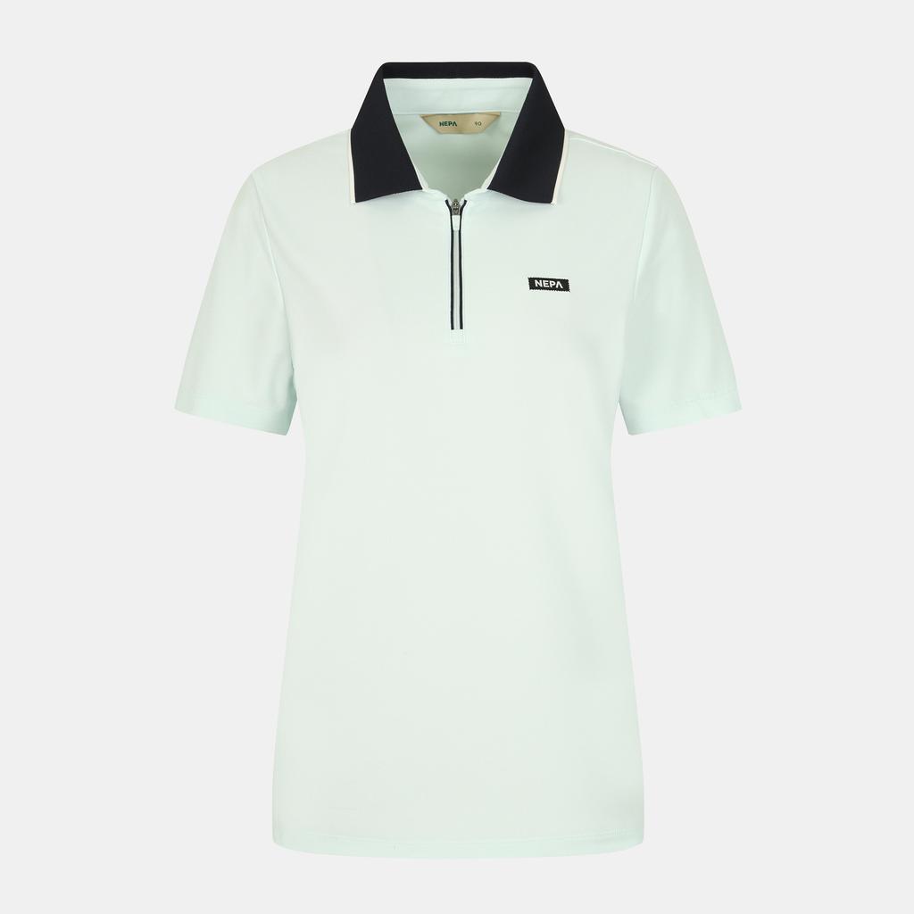 Nepa 7J45251 Women'S Cp Half-Zip Polo Short Sleeve T-Shirt (Regular Fit)